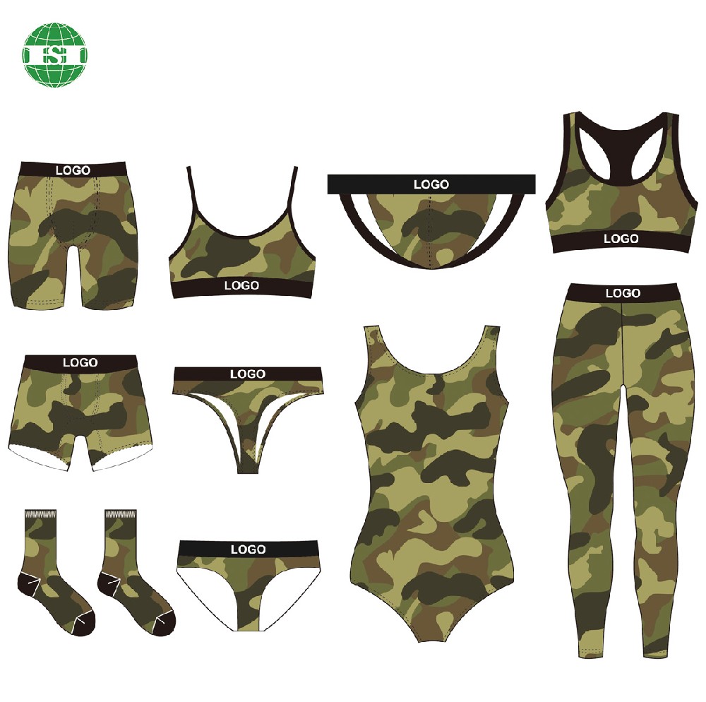 Camo design mock up men women kids apparel