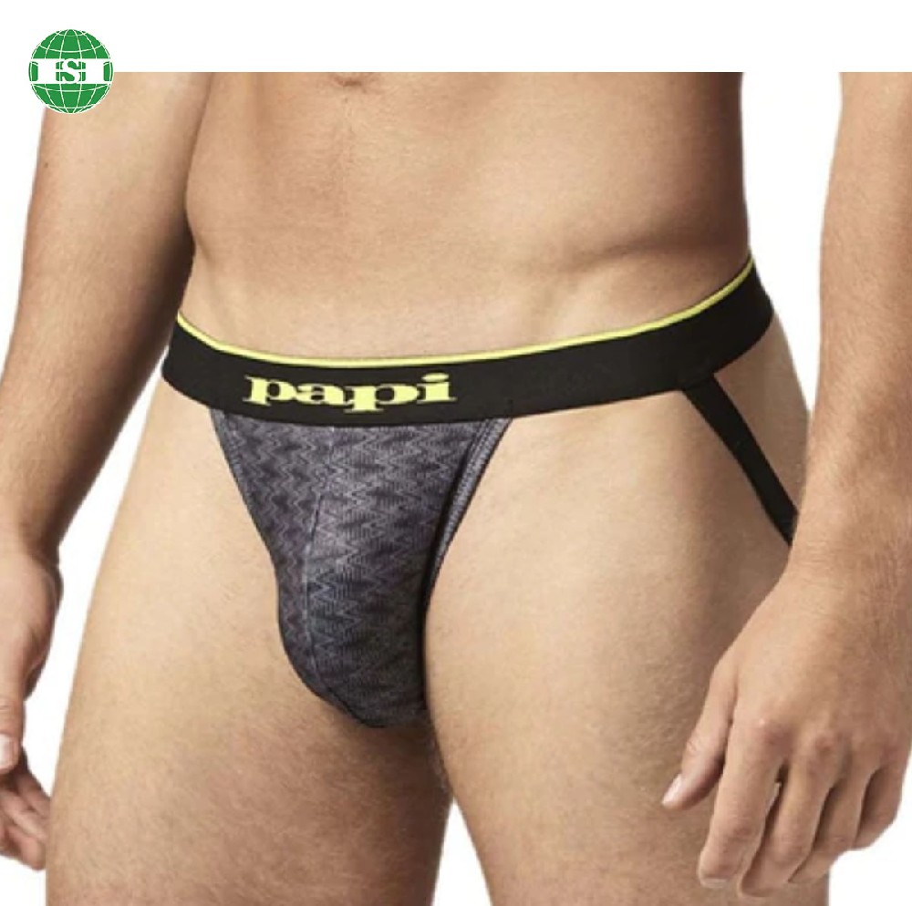 Dark graphic men's jockstrap underwear customized with your own logo