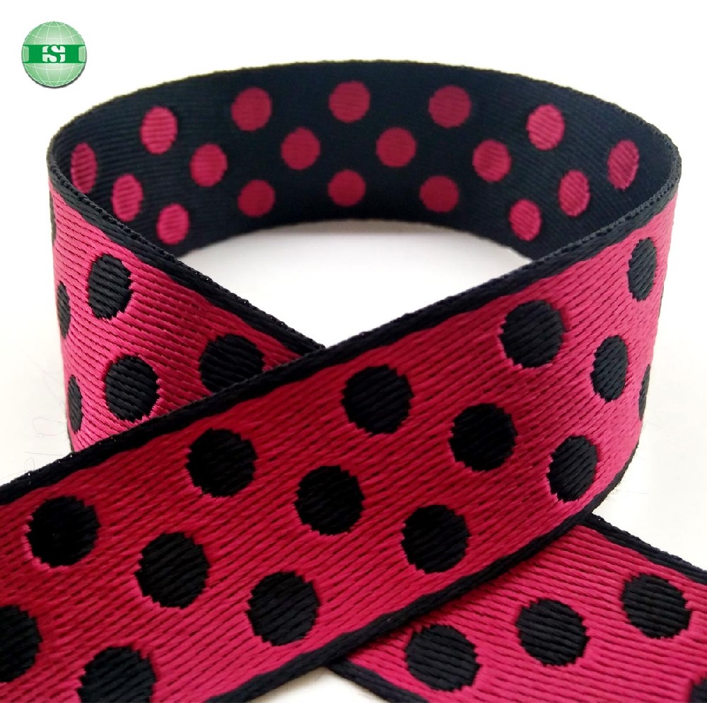 Dots design pink webbing