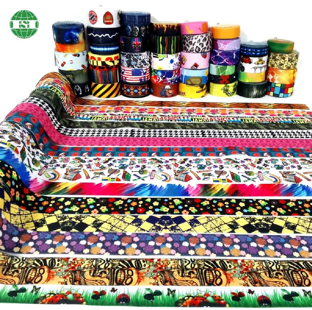 Sublimation printed elastic band free designs