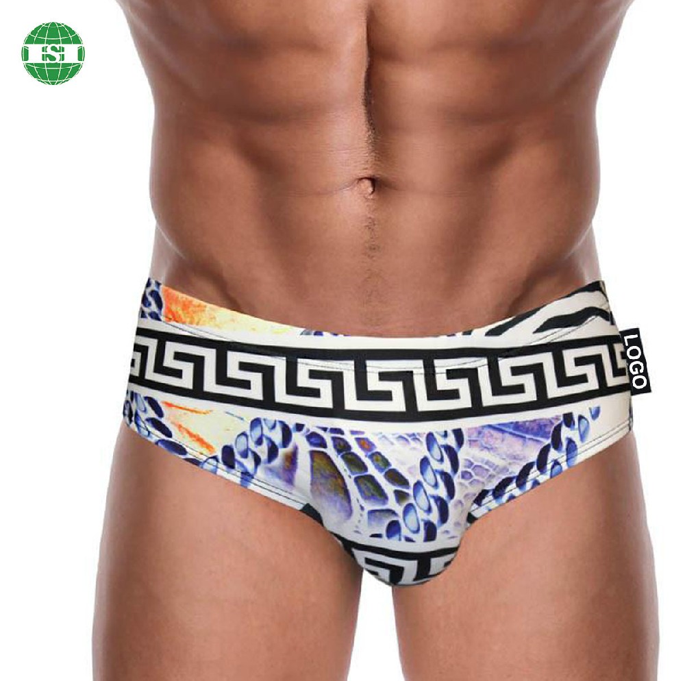 Sublimation men's swimming briefs full customization