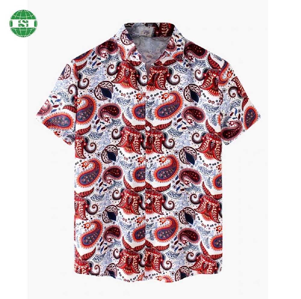 Tribe patterned button up t-shirts unisex full customization