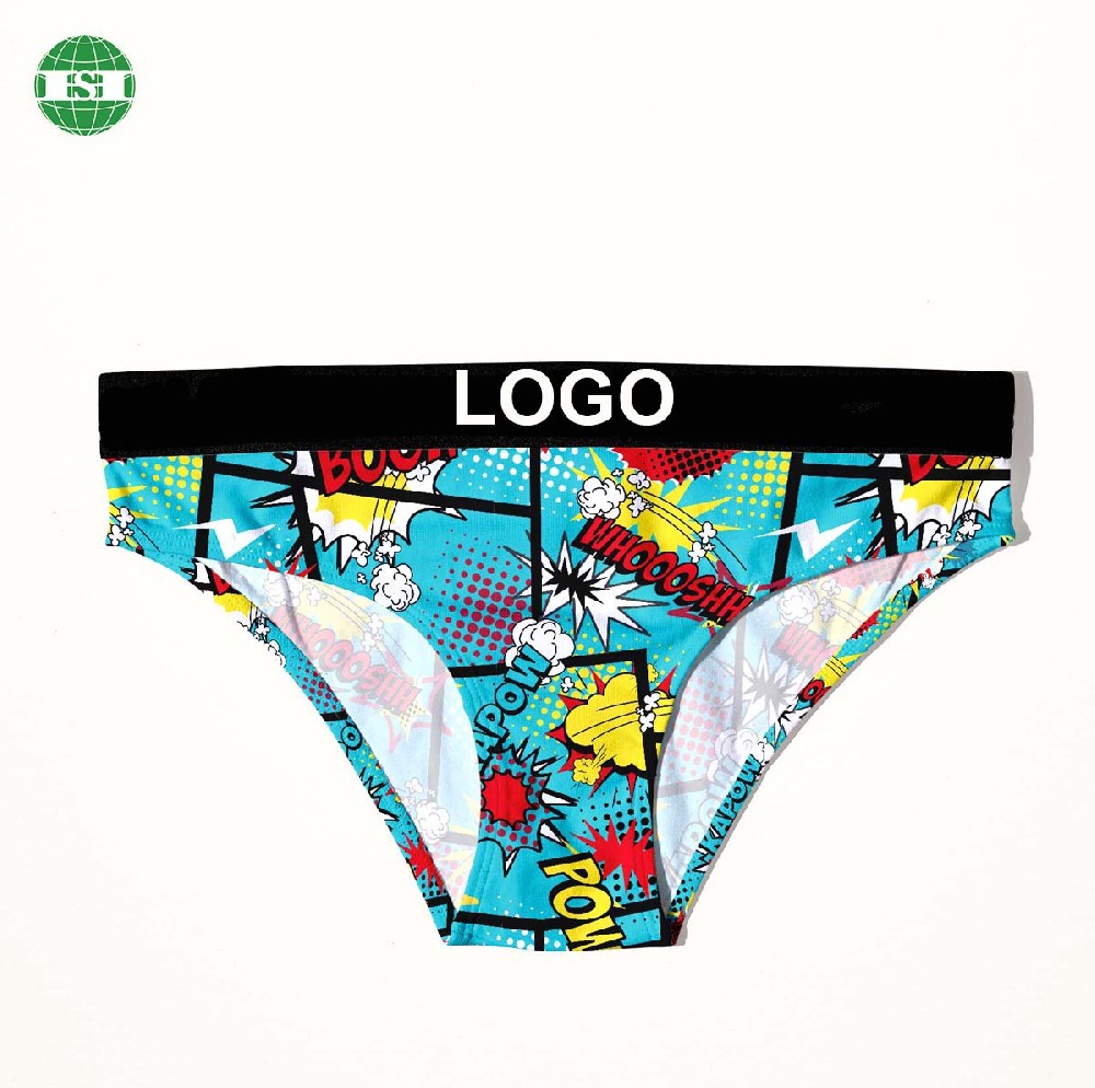 Custom graphic print women's briefs underwear