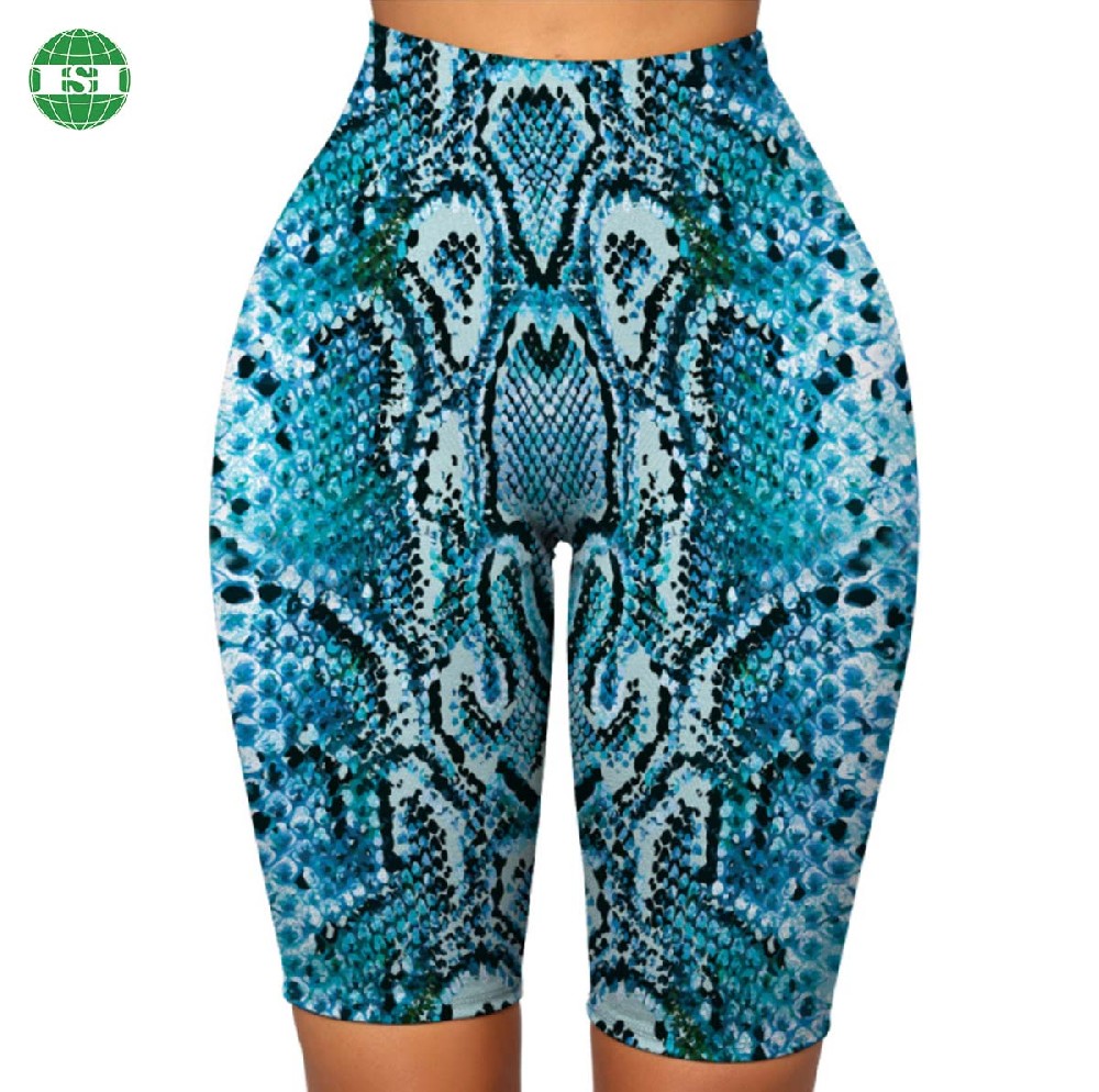 Boa skin design print gym leggings mid-leg full customisation