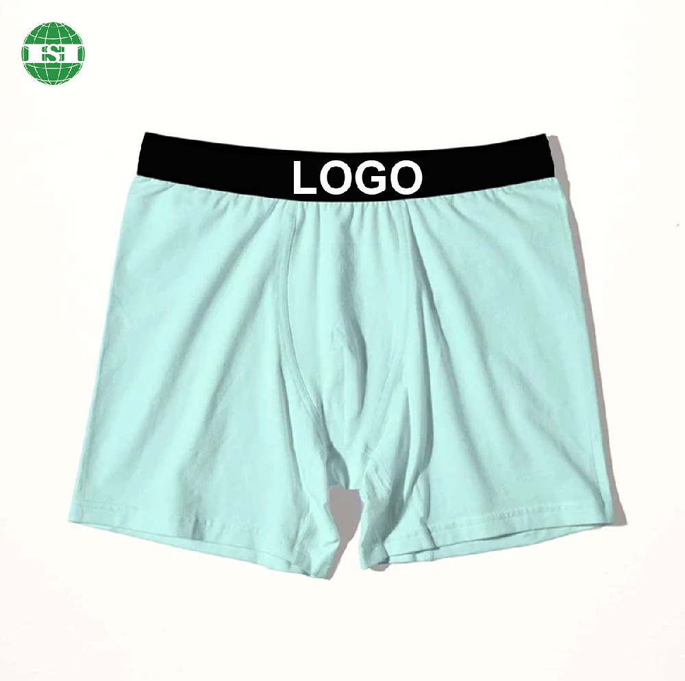 Comfy men's blue boxer briefs underwear