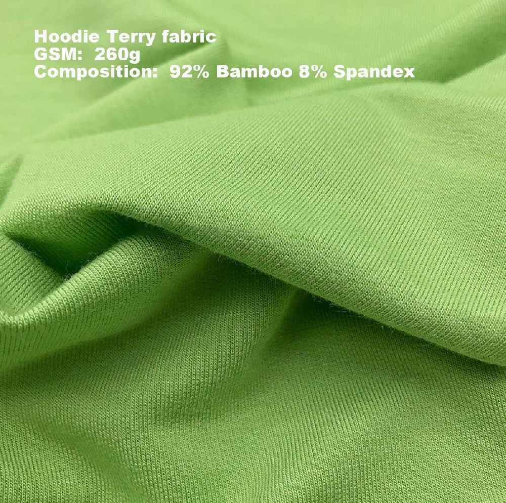 Hoodie Terry fabric 260g 92% Bamboo 8%spandex