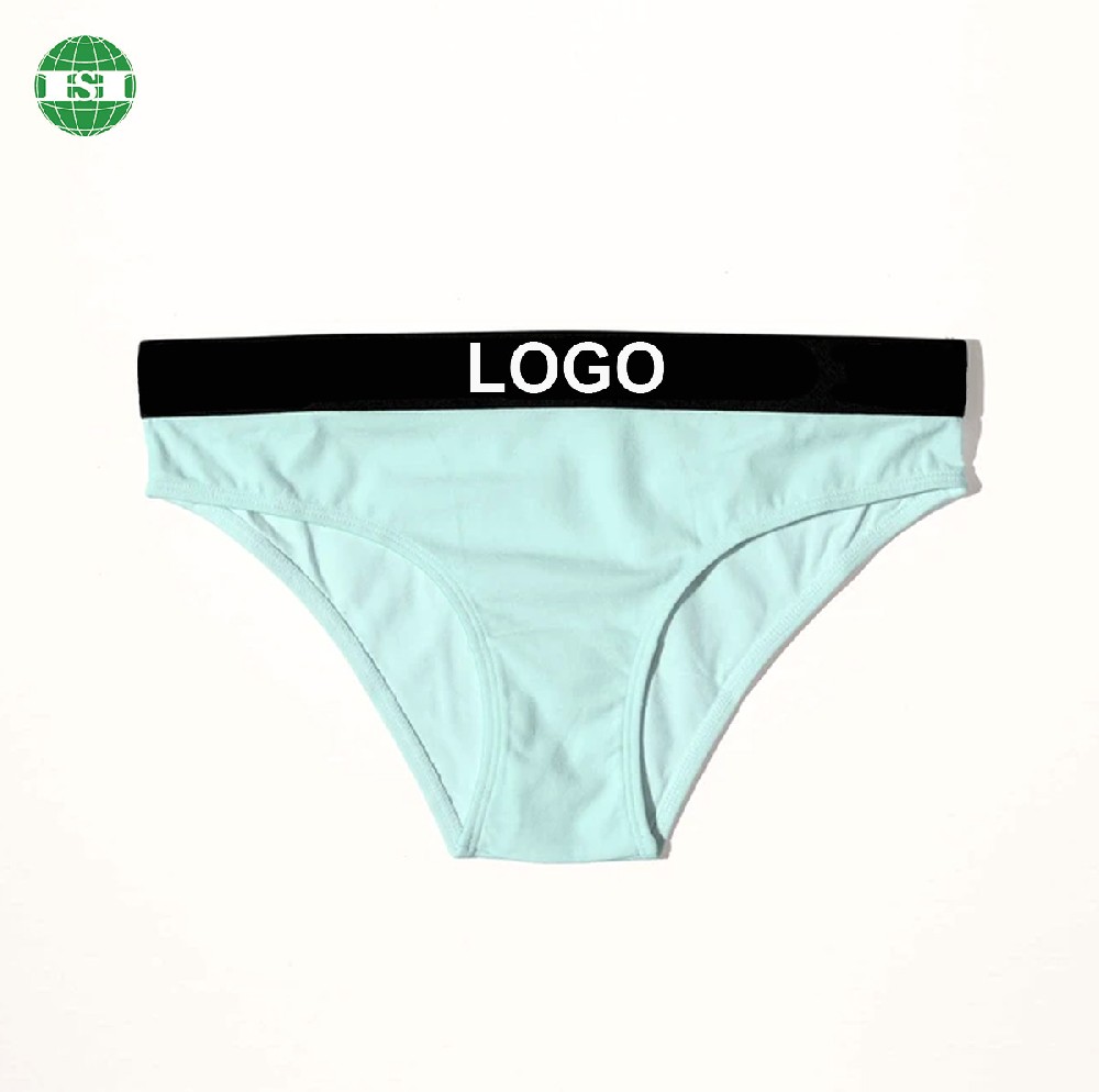 Blue bamboo spandex ladies panties underwear briefs fully customised with your own tech pack